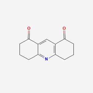 molecular formula C13H13NO2 B1657491 1,8(2H,5H)-Acridinedione, 3,4,6,7-tetrahydro- CAS No. 56798-21-1