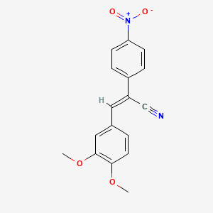 3-(3,4-Dimethoxyphenyl)-2-(4-nitrophenyl)acrylonitrile