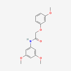 molecular formula C17H19NO5 B1657515 N-(3,5-dimethoxyphenyl)-2-(3-methoxyphenoxy)acetamide CAS No. 5690-75-5