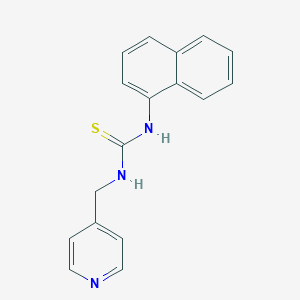 molecular formula C17H15N3S B1657520 Thiourea, N-1-naphthalenyl-N'-(4-pyridinylmethyl)- CAS No. 56914-05-7