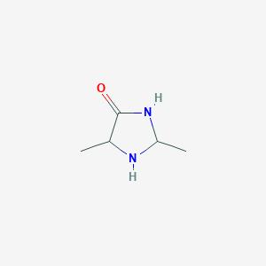 molecular formula C5H10N2O B165753 2,5-Dimethylimidazolidin-4-one CAS No. 126307-39-9