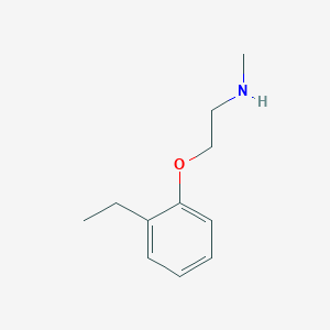 molecular formula C11H17NO B1657551 2-(2-ethylphenoxy)-N-methylethanamine CAS No. 57162-89-7