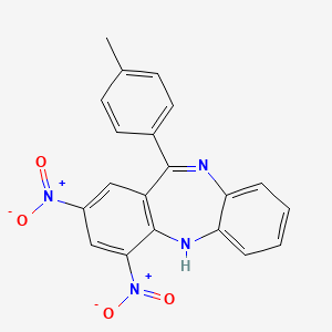 11-(4-methylphenyl)-2,4-dinitro-5H-dibenzo[b,e][1,4]diazepine