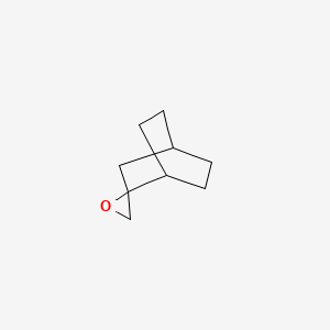 molecular formula C9H14O B1657570 Spiro[bicyclo[2.2.2]octane-2,2'-oxirane] CAS No. 57289-81-3