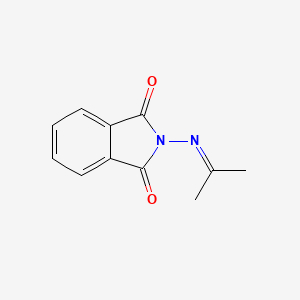 molecular formula C11H10N2O2 B1657593 2-(Propan-2-ylideneamino)isoindole-1,3-dione CAS No. 57353-95-4