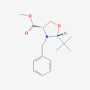 molecular formula C16H23NO3 B016576 (2R,4S)-N-苄基-2-叔丁基噁唑烷-4-羧酸，甲酯 CAS No. 145451-89-4