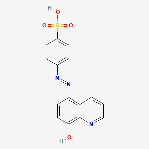 molecular formula C15H11N3O4S B1657600 5-(p-Sulfophenylazo)-8-quinolinol CAS No. 574-70-9