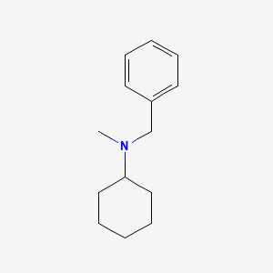 molecular formula C14H21N B1657606 Benzenemethanamine, N-cyclohexyl-N-methyl- CAS No. 57412-26-7