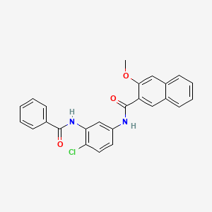 N-(3-Benzamido-4-chloro-phenyl)-3-methoxy-naphthalene-2-carboxamide