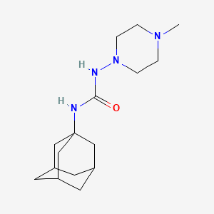 molecular formula C16H28N4O B1657629 1-(1-Adamantyl)-3-(4-methylpiperazin-1-yl)urea CAS No. 5753-86-6