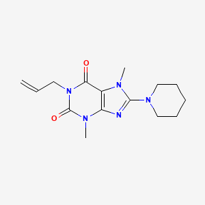 3,7-Dimethyl-8-piperidin-1-yl-1-prop-2-enylpurine-2,6-dione