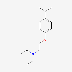 molecular formula C15H25NO B1657641 Ethanamine, N,N-diethyl-2-[4-(1-methylethyl)phenoxy]- CAS No. 57586-09-1