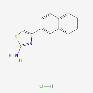 molecular formula C13H11ClN2S B1657649 4-(Naphthalen-2-yl)thiazol-2-amine hydrochloride CAS No. 57634-59-0