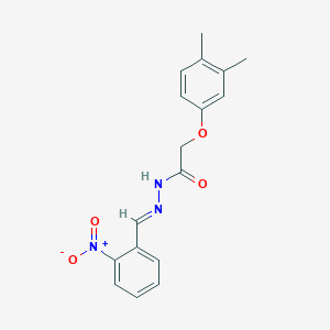 2-(3,4-dimethylphenoxy)-N'-[(E)-(2-nitrophenyl)methylidene]acetohydrazide