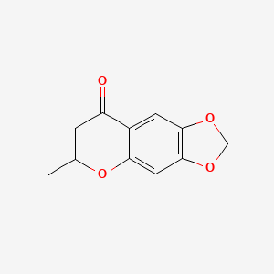 molecular formula C11H8O4 B1657677 8H-1,3-Dioxolo[4,5-g][1]benzopyran-8-one, 6-methyl- CAS No. 57803-14-2