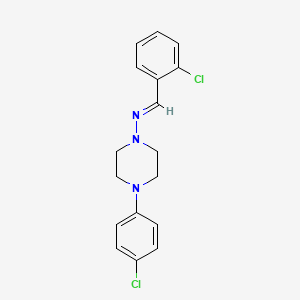 (2-Chloro-benzylidene)-(4-(4-chloro-phenyl)-piperazin-1-YL)-amine