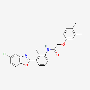 N-[3-(5-chloro-1,3-benzoxazol-2-yl)-2-methylphenyl]-2-(3,4-dimethylphenoxy)acetamide