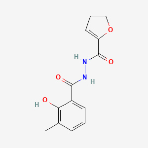molecular formula C13H12N2O4 B1657732 N'-(2-hydroxy-3-methylbenzoyl)furan-2-carbohydrazide CAS No. 5795-77-7