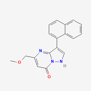 molecular formula C18H15N3O2 B1657734 5-(Methoxymethyl)-3-(naphthalen-1-yl)pyrazolo[1,5-a]pyrimidin-7(1H)-one CAS No. 5796-60-1