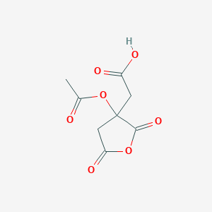 2-(3-Acetyloxy-2,5-dioxooxolan-3-yl)acetic acid