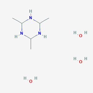 molecular formula C6H21N3O3 B165776 2,4,6-三甲基-1,3,5-三嗪三水合物 CAS No. 58052-80-5