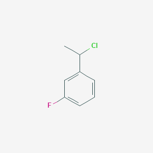 molecular formula C8H8ClF B1657776 1-(1-Chloroethyl)-3-fluorobenzene CAS No. 58114-09-3