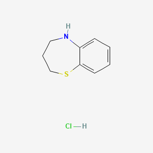 molecular formula C9H12ClNS B1657781 2,3,4,5-Tetrahydro-1,5-benzothiazepine hydrochloride CAS No. 58121-91-8