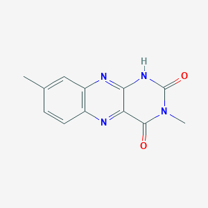 Benzo[g]pteridine-2,4(1H,3H)-dione, 3,8-dimethyl-