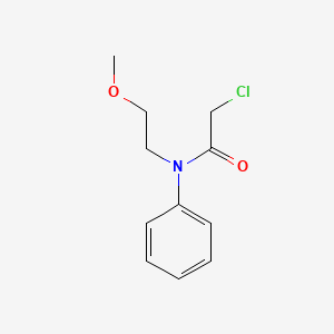molecular formula C11H14ClNO2 B1657807 Acetanilide, 2-chloro-N-(2-methoxyethyl)- CAS No. 58237-19-7