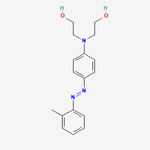 molecular formula C17H21N3O2 B1657830 2-[N-(2-hydroxyethyl)-4-[(2-methylphenyl)diazenyl]anilino]ethanol CAS No. 58329-90-1