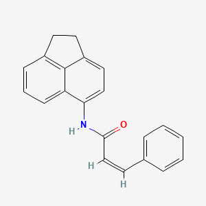 molecular formula C21H17NO B1657841 (Z)-N-(1,2-dihydroacenaphthylen-5-yl)-3-phenylprop-2-enamide CAS No. 5838-05-1