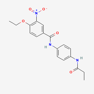 4-ethoxy-3-nitro-N-[4-(propanoylamino)phenyl]benzamide
