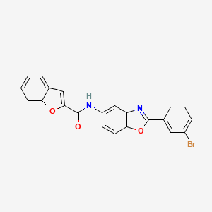 N-[2-(3-bromophenyl)-1,3-benzoxazol-5-yl]-1-benzofuran-2-carboxamide