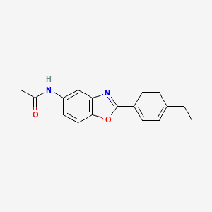N-[2-(4-ethylphenyl)benzooxazol-5-yl]acetamide