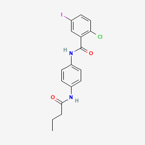 N-(4-Butanamidophenyl)-2-chloro-5-iodobenzamide