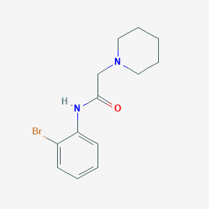 1-Piperidineacetamide, N-(2-bromophenyl)-