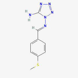 N~1~-{(1E)-[4-(methylthio)phenyl]methylene}-1H-tetrazole-1,5-diamine