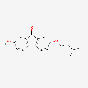 2-Hydroxy-7-(3-methylbutoxy)fluoren-9-one