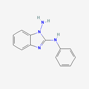 molecular formula C13H12N4 B1657897 2-N-phenylbenzimidazole-1,2-diamine CAS No. 5856-52-0