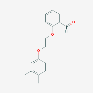 B1657908 2-[2-(3,4-Dimethylphenoxy)ethoxy]benzaldehyde CAS No. 5862-55-5