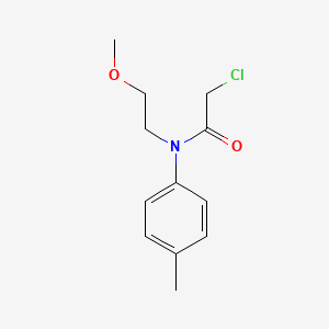 molecular formula C12H16ClNO2 B1657914 2-Chloro-N-(2-methoxyethyl)-N-(4-methylphenyl)acetamide CAS No. 58650-19-4