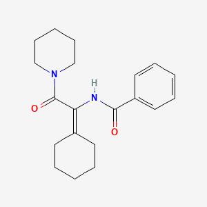 N-[1-Cyclohexylidene-2-oxo-2-(piperidin-1-yl)ethyl]benzamide