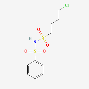 Benzenesulfonamide, N-[(4-chlorobutyl)sulfonyl]-