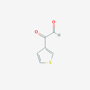 molecular formula C6H4O2S B1657932 Oxo(thiophen-3-yl)acetaldehyde CAS No. 58759-08-3