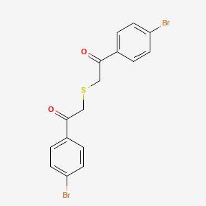 1-(4-Bromophenyl)-2-{[2-(4-bromophenyl)-2-oxoethyl]thio}ethan-1-one