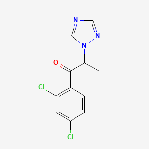 1-Propanone, 1-(2,4-dichlorophenyl)-2-(1H-1,2,4-triazol-1-yl)-