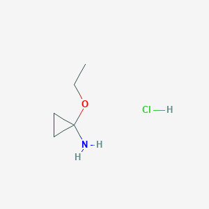molecular formula C5H12ClNO B1657959 1-Ethoxycyclopropylamine hydrochloride CAS No. 58939-48-3