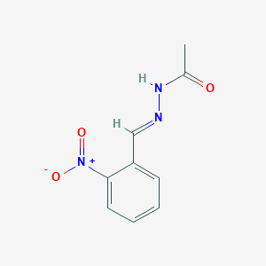 molecular formula C9H9N3O3 B1657972 o-Nitrobenzaldehyde acetylhydrazone CAS No. 59019-15-7