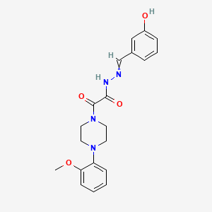 molecular formula C20H22N4O4 B1658008 N'-[(3-Hydroxyphenyl)methylidene]-2-[4-(2-methoxyphenyl)piperazin-1-yl]-2-oxoacetohydrazide CAS No. 5921-09-5