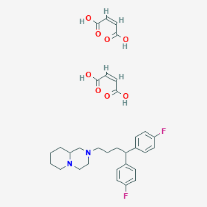 molecular formula C32H38F2N2O8 B1658010 2-[4,4-bis(4-fluorophenyl)butyl]-1,3,4,6,7,8,9,9a-octahydropyrido[1,2-a]pyrazine;(Z)-but-2-enedioic acid CAS No. 5921-38-0